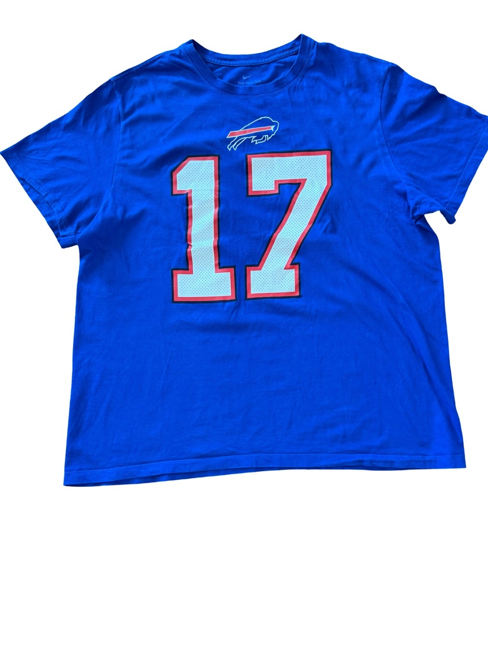 Nike Men’s Short Sleeved Josh Allen #17 Buffalo Bills Tee. Blue/Red/White Sz XL - Picture 1 of 4